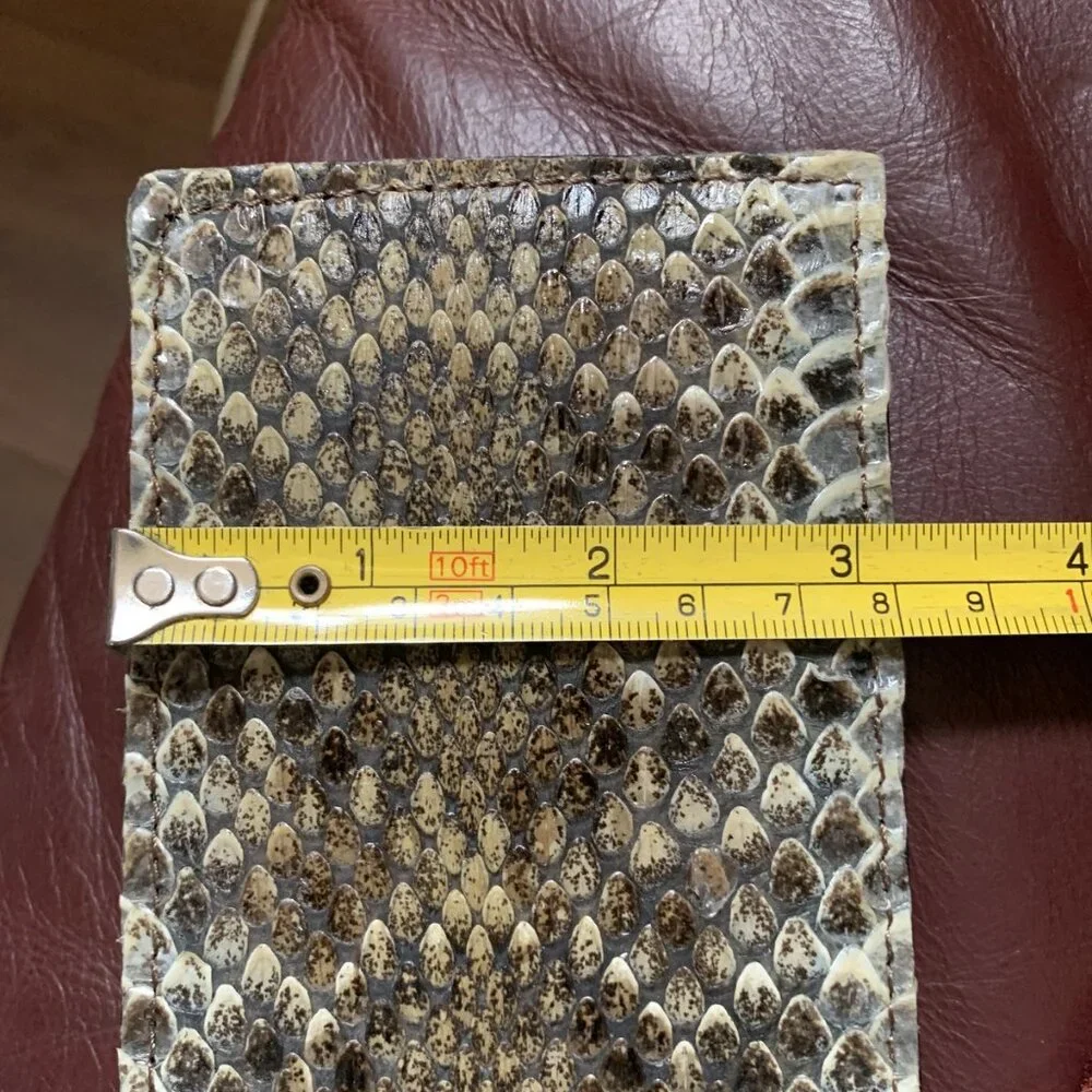 Real Rattlesnake Skin Wallet: Bifold